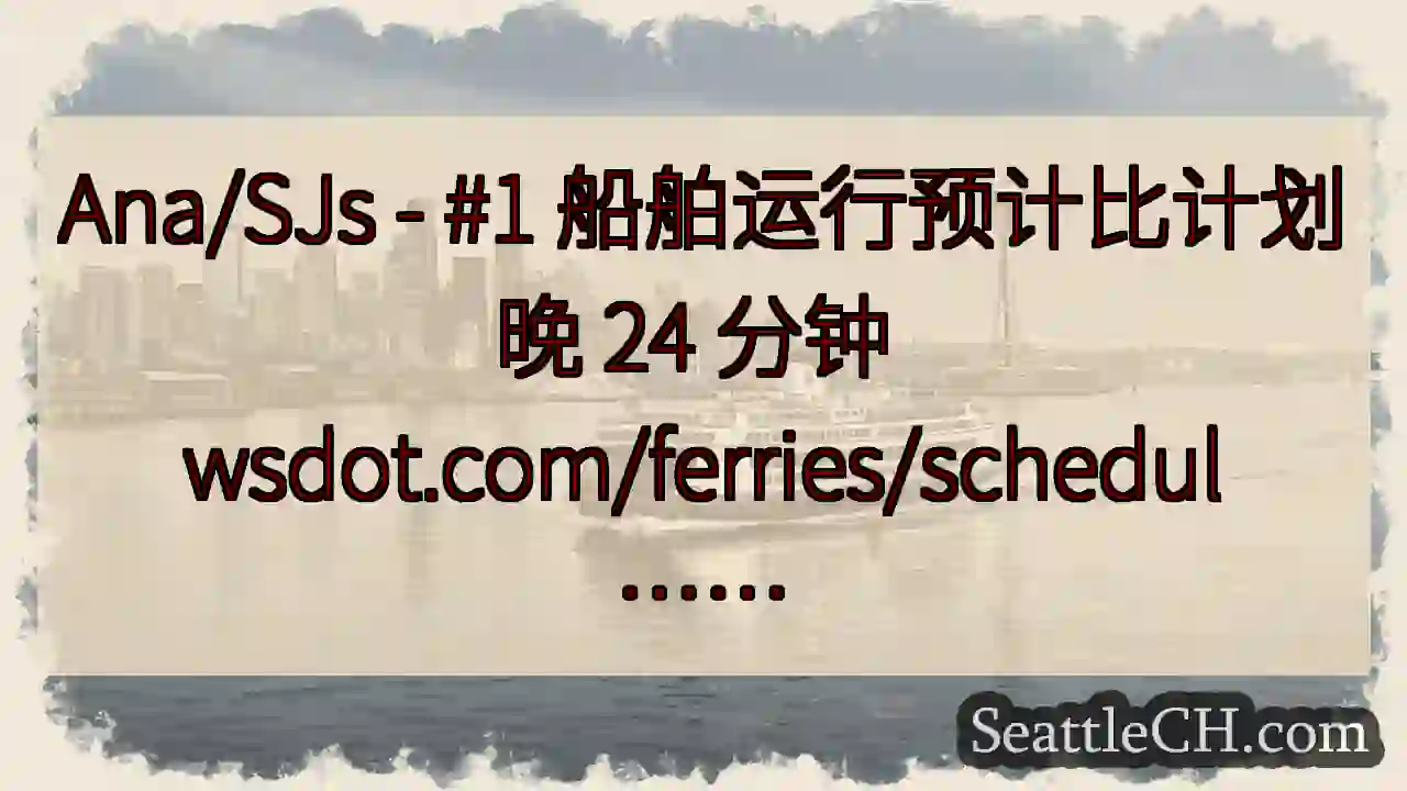 Ana/SJs - #1 船舶运行预计比计划晚 24 分钟