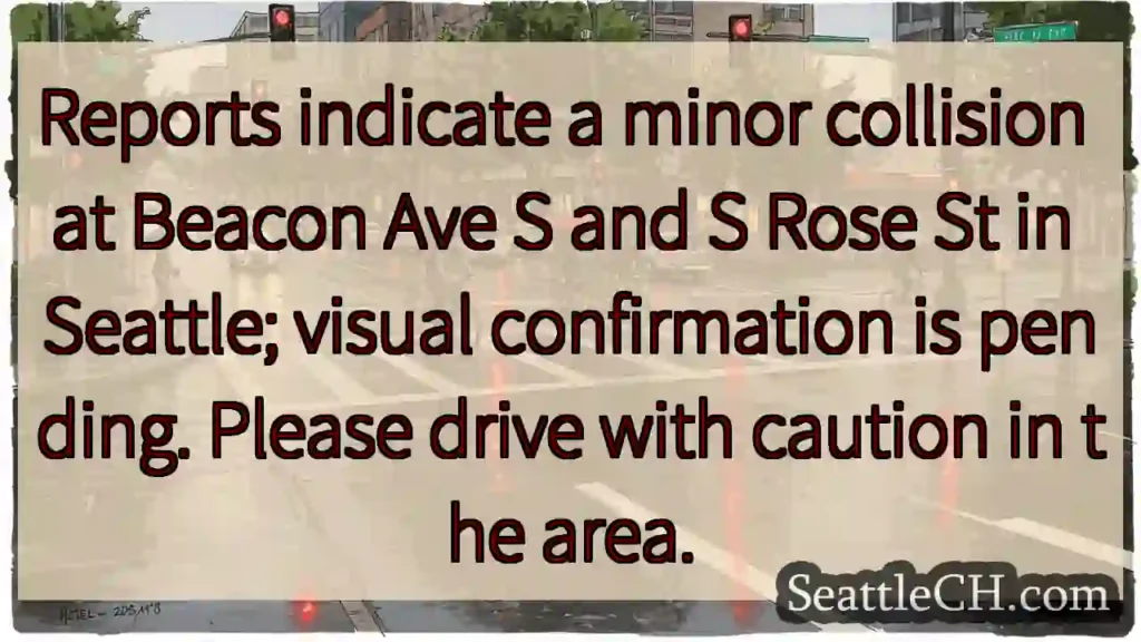 Minor collision, Beacon Ave S & S Rose St