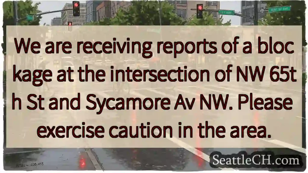 Blocked Intersection: NW 65th & Sycamore