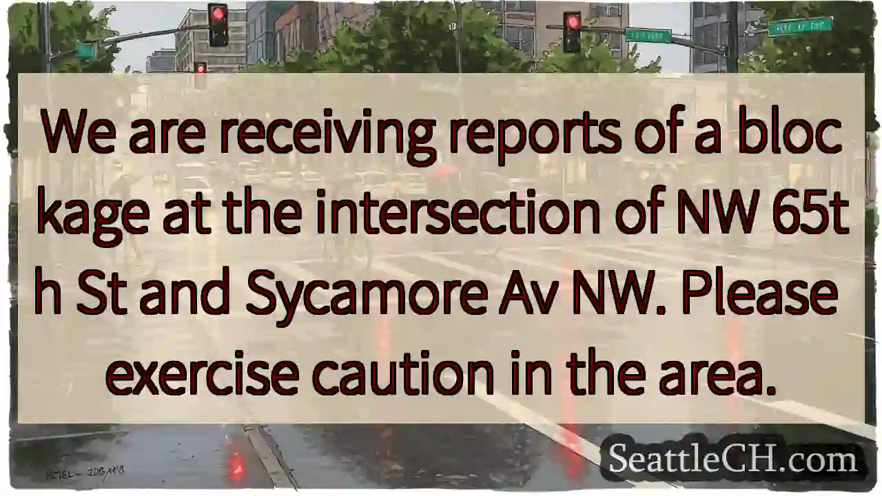 Blocked Intersection: NW 65th & Sycamore