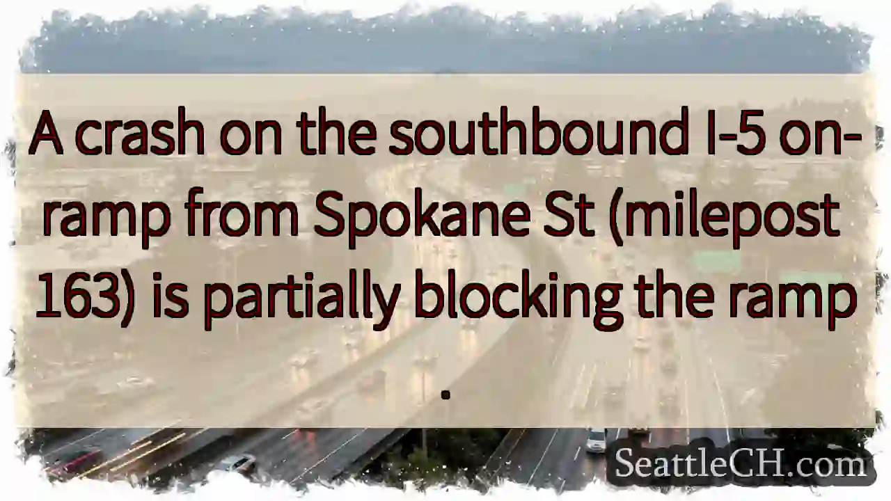 I-5 On-Ramp Crash - Partial Blockage