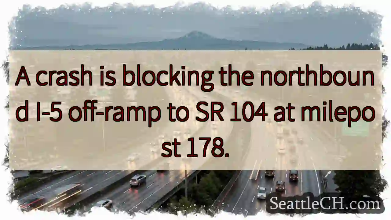 I-5 Ramp Blocked: SR 104 Exit
