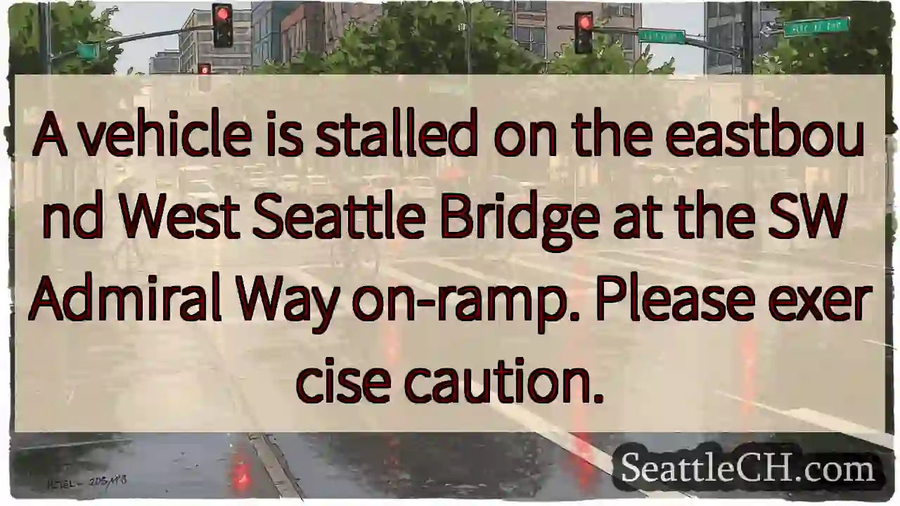 Bridge Stalled Vehicle - Use Caution!