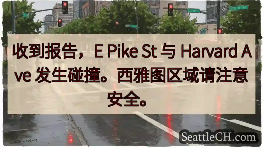 E Pike & Harvard 事故!注意安全!