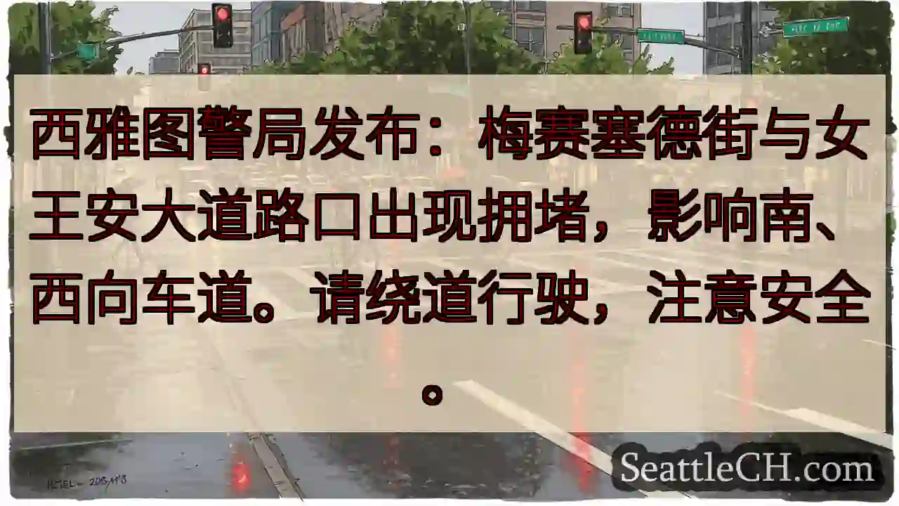 梅赛塞德街拥堵！绕行注意安全