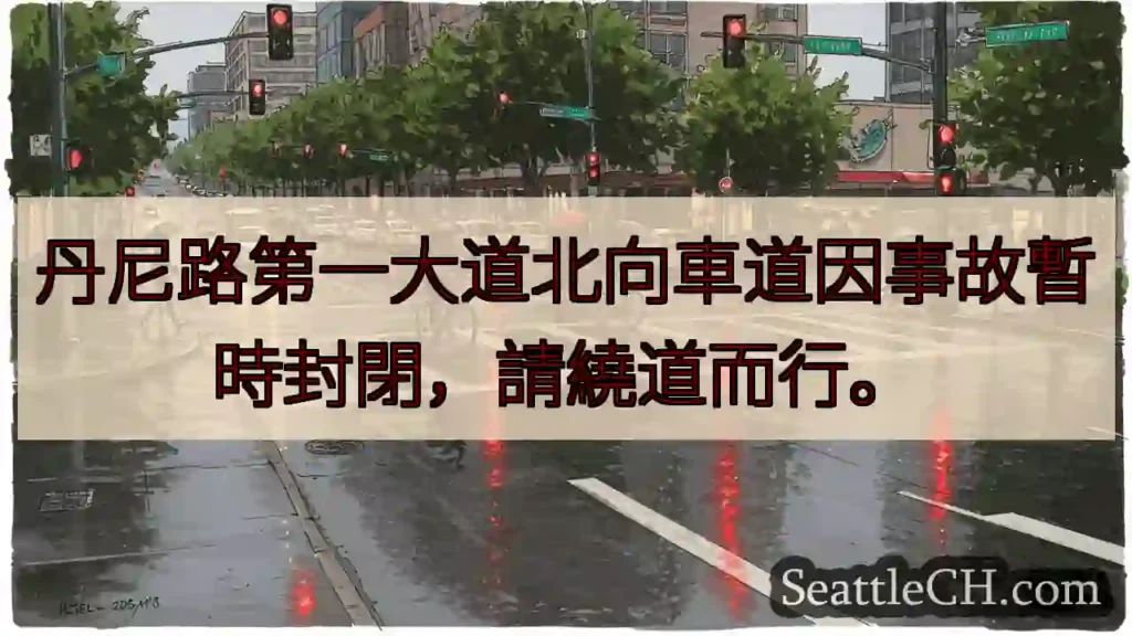 丹尼路北向封閉！繞道通行。