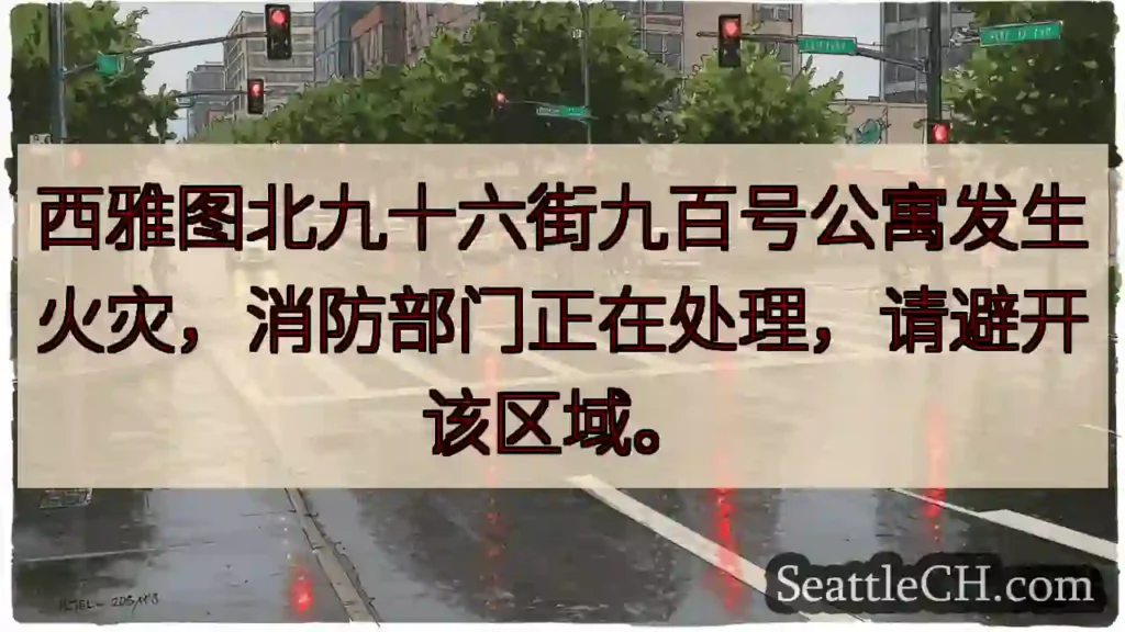 北九十六街火灾！避开区域。