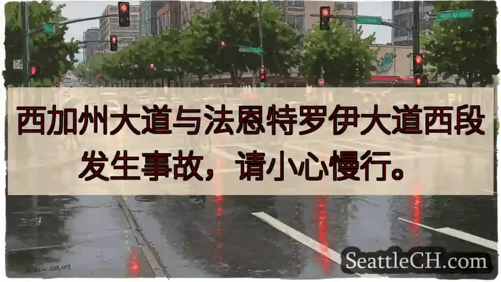 西加州路事故，请减速！