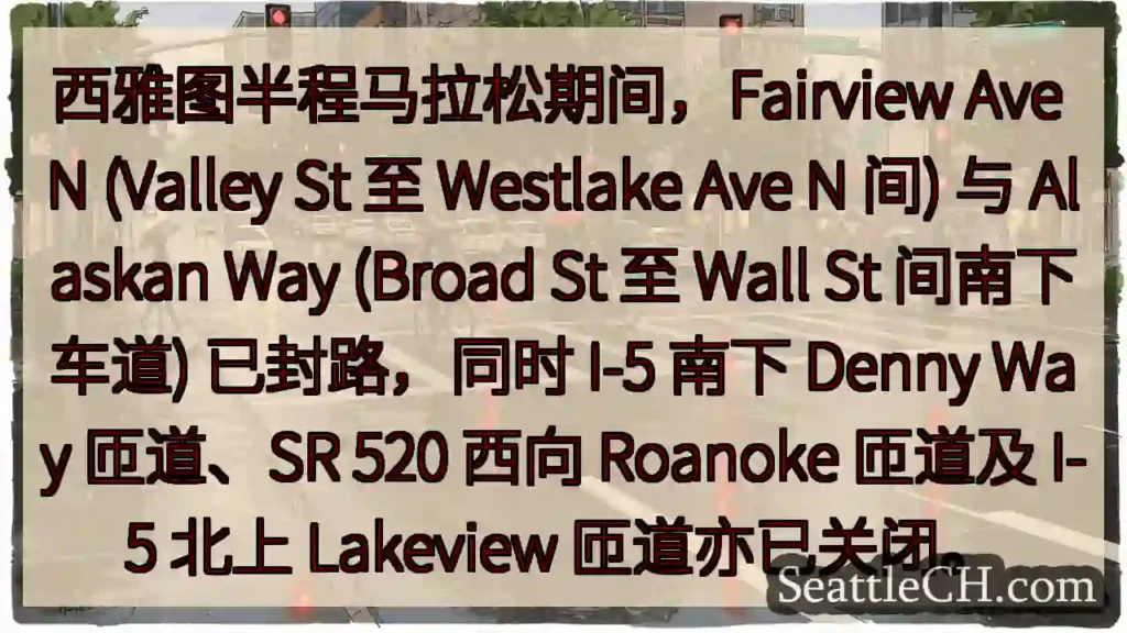 注意:部分路段封路!