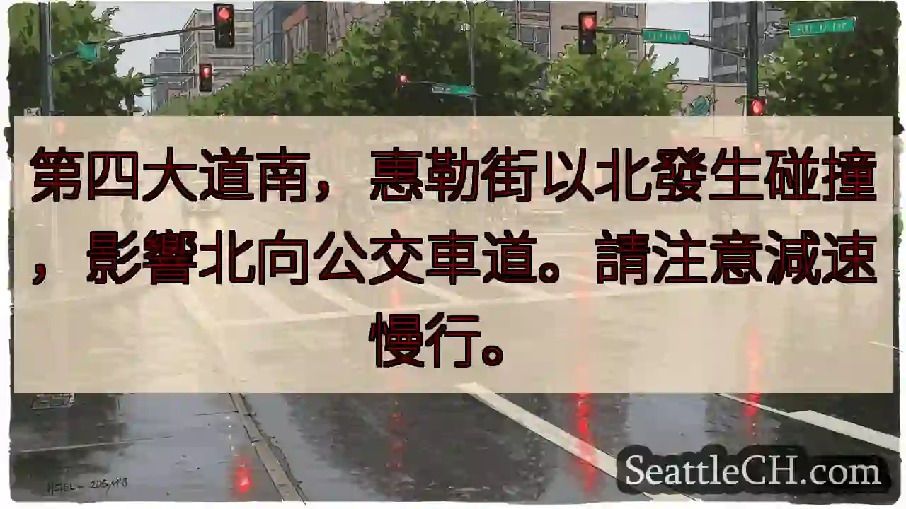 四南碰撞！注意减速！