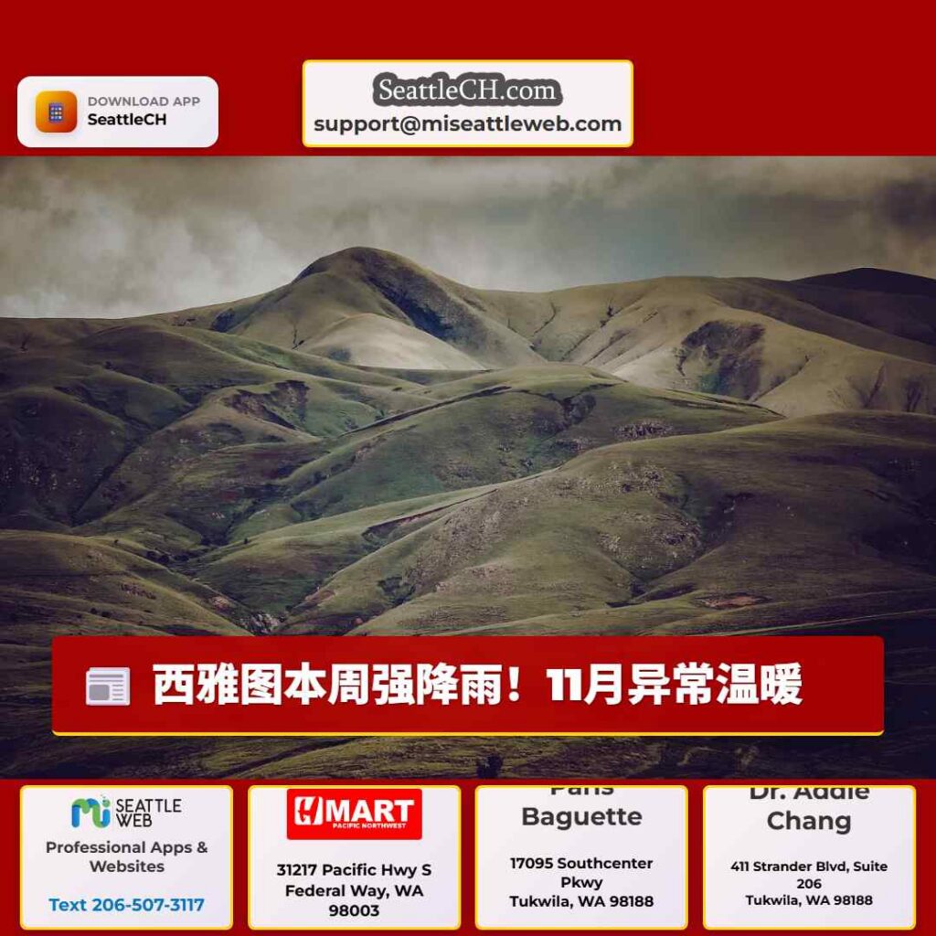 西雅图本周强降雨！11月异常温暖