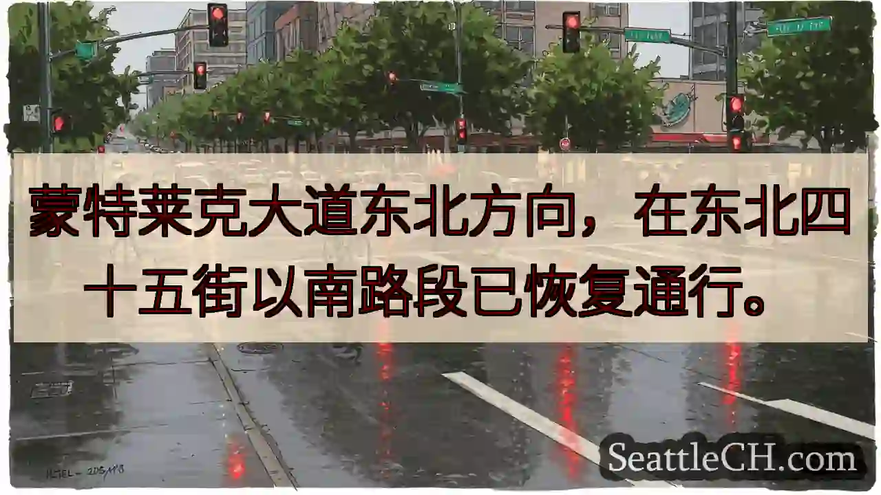 蒙特莱克大道恢复通行！