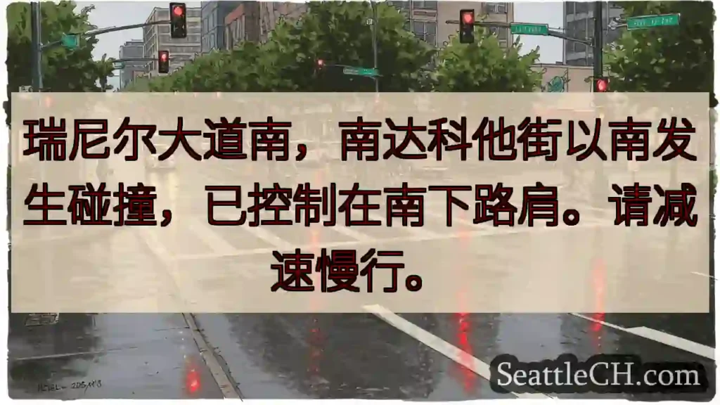 瑞尼尔大道事故！请减速。