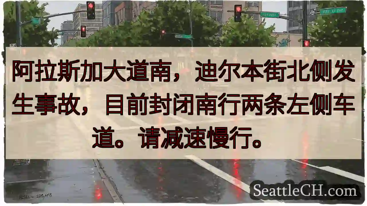 事故！南行车道封闭