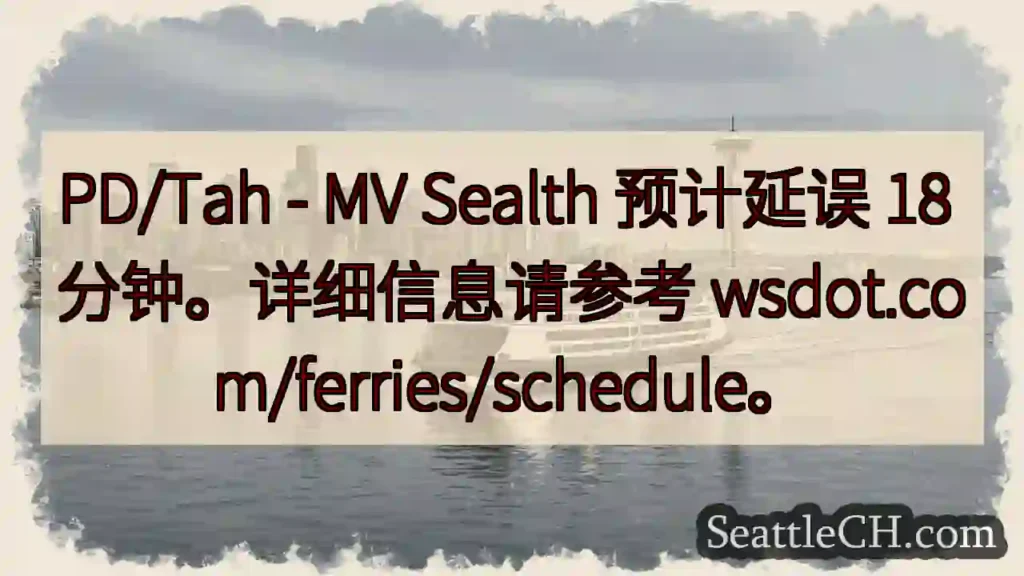 渡轮延误18分钟！