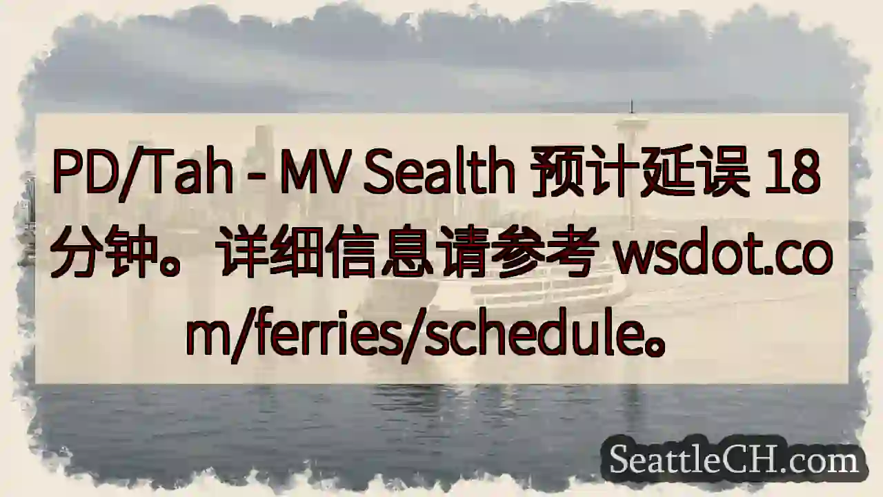 渡轮延误18分钟！
