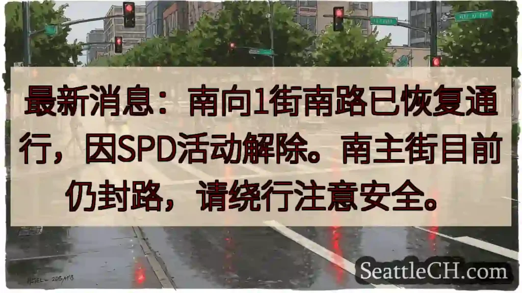 南向1街已通！南主街仍封路，绕行注意！