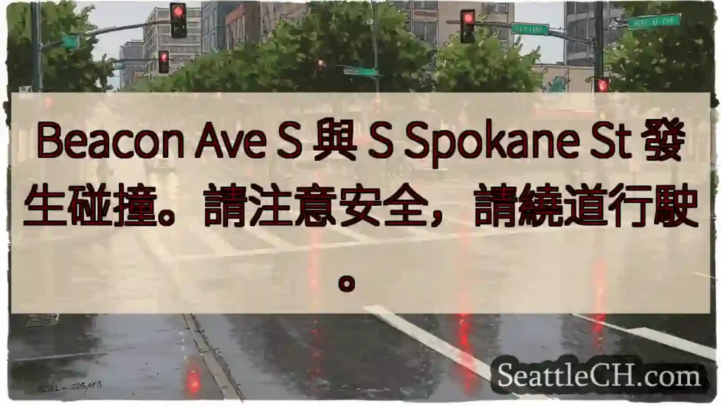 注意!Beacon Ave S 与 Spokane St 事故