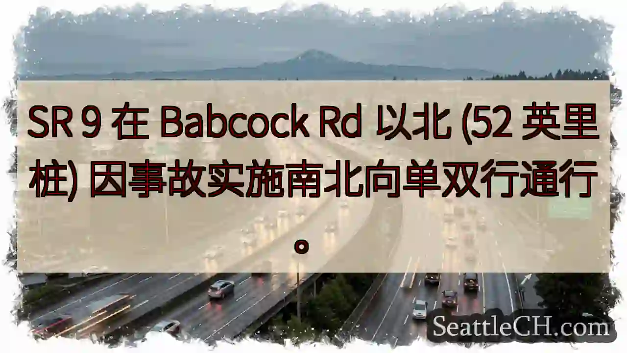 SR 9事故：南北单双行！