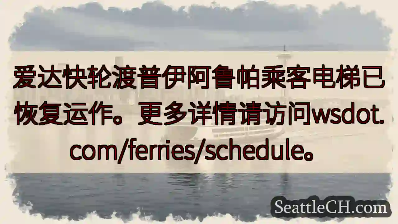 普伊阿鲁帕电梯已恢复！