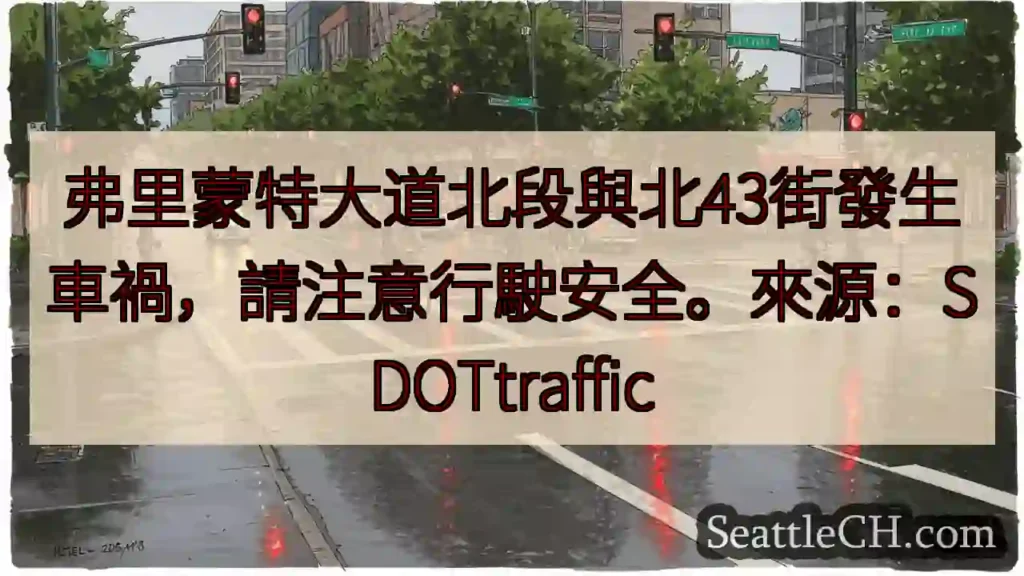 注意！43街路段车祸