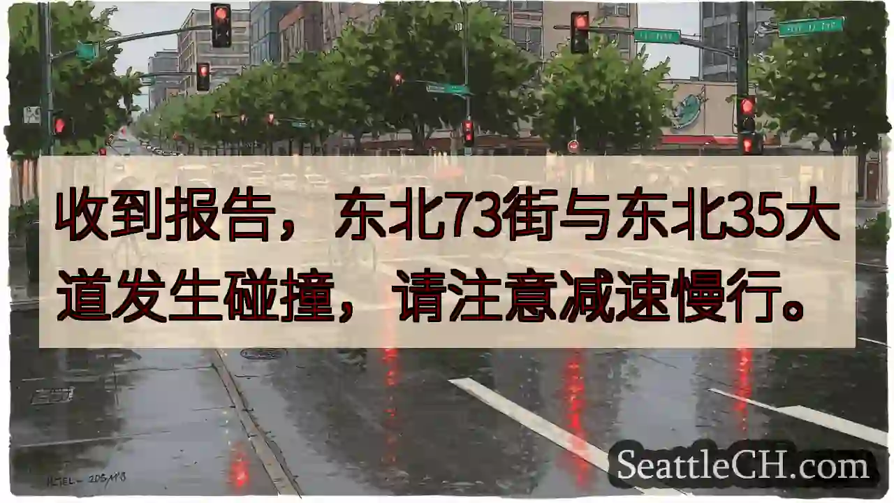 东北路段事故！减速慢行！