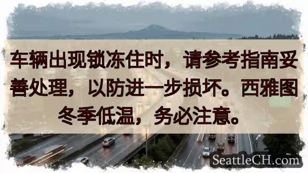 车辆锁冻？请查指南！