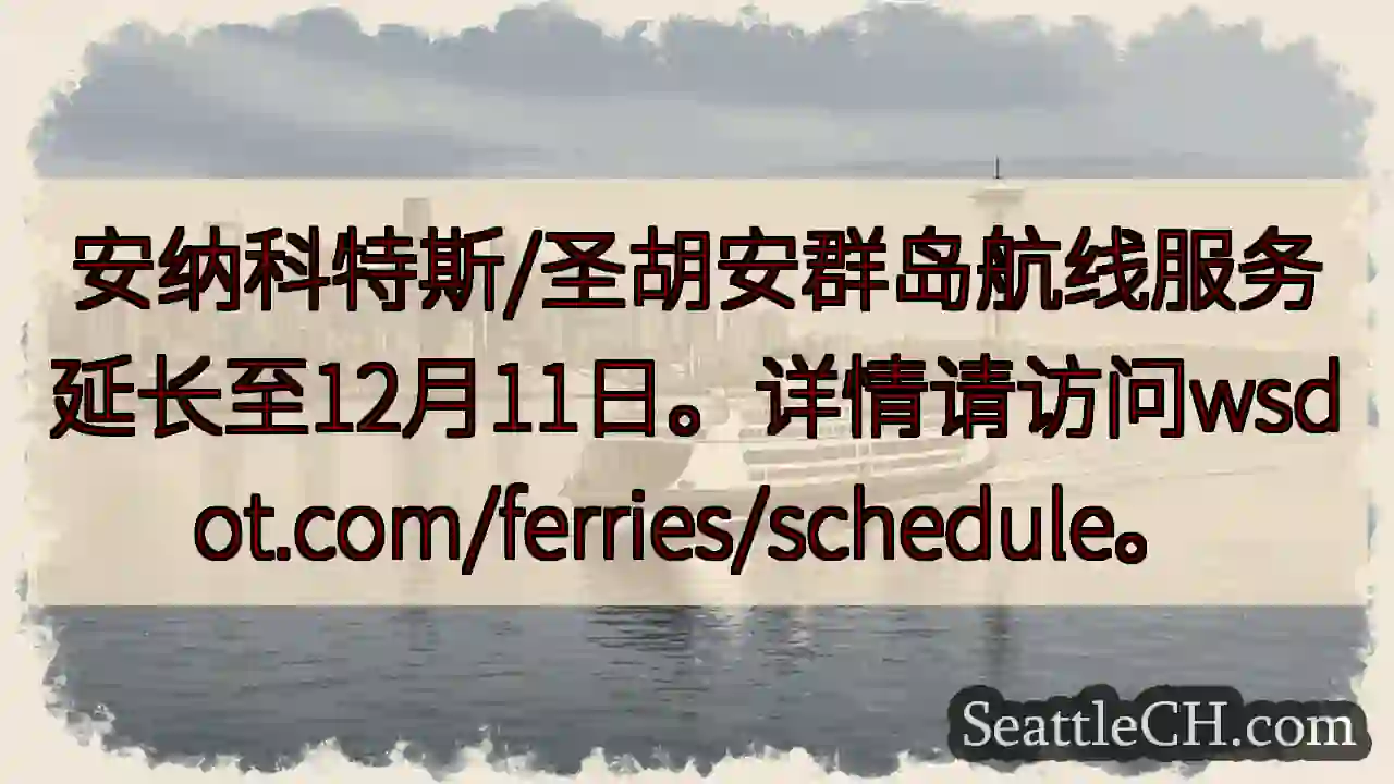 航线延长至12月11日！