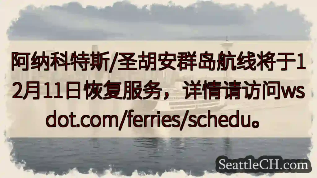 航线恢复!12月11日通行。