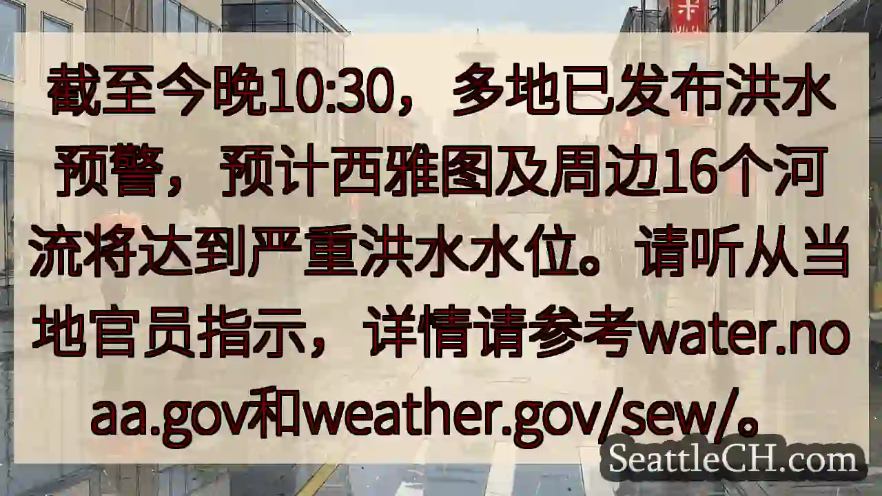 多地洪水预警！请注意安全！