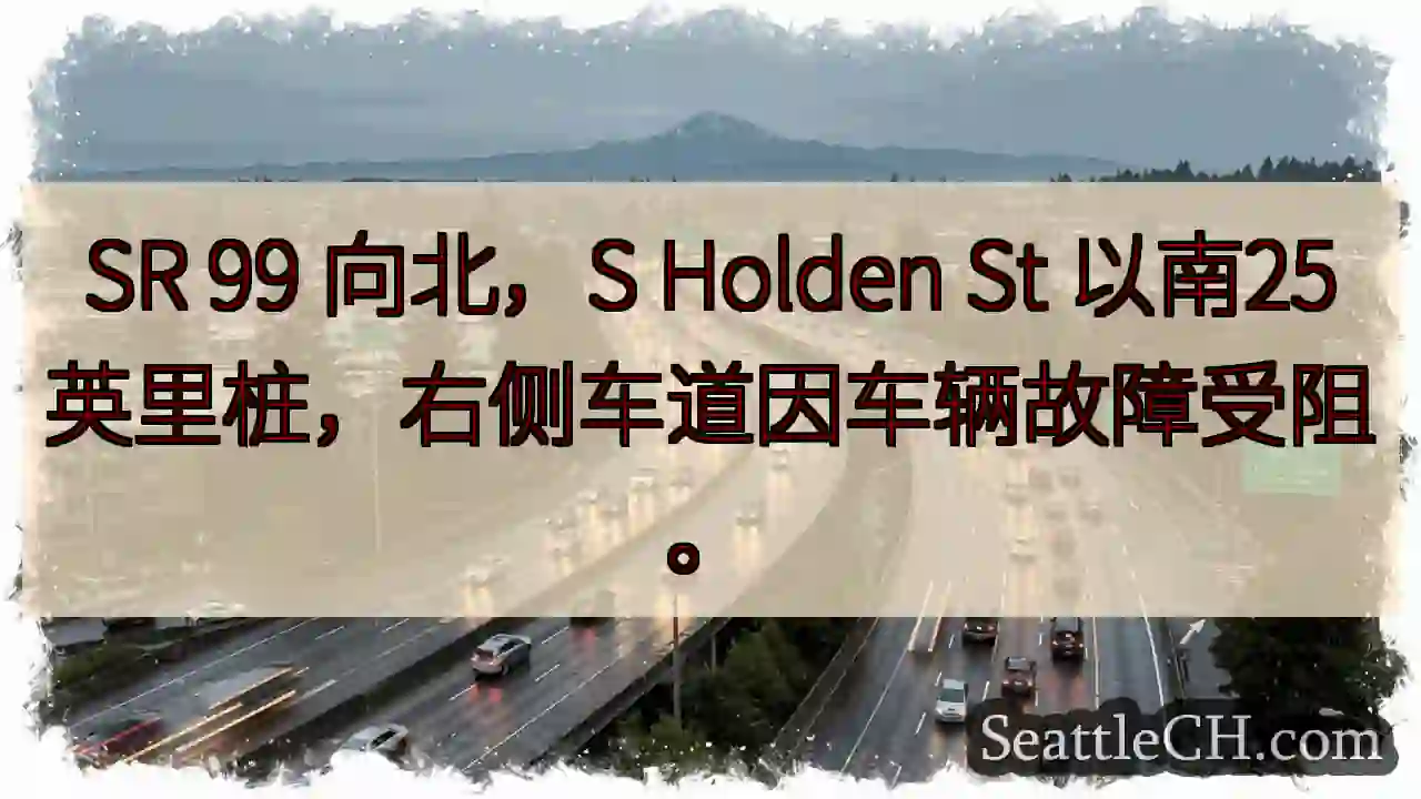 SR 99 北, 故障阻路
