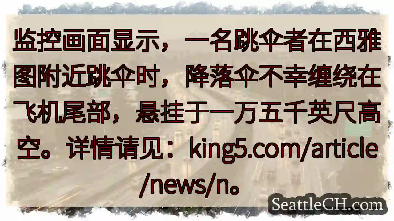 西雅图跳伞！降落伞缠飞机！惊险一刻！