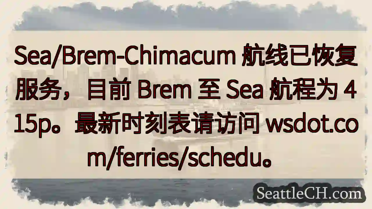 航线恢复！Brem-Sea 415p
