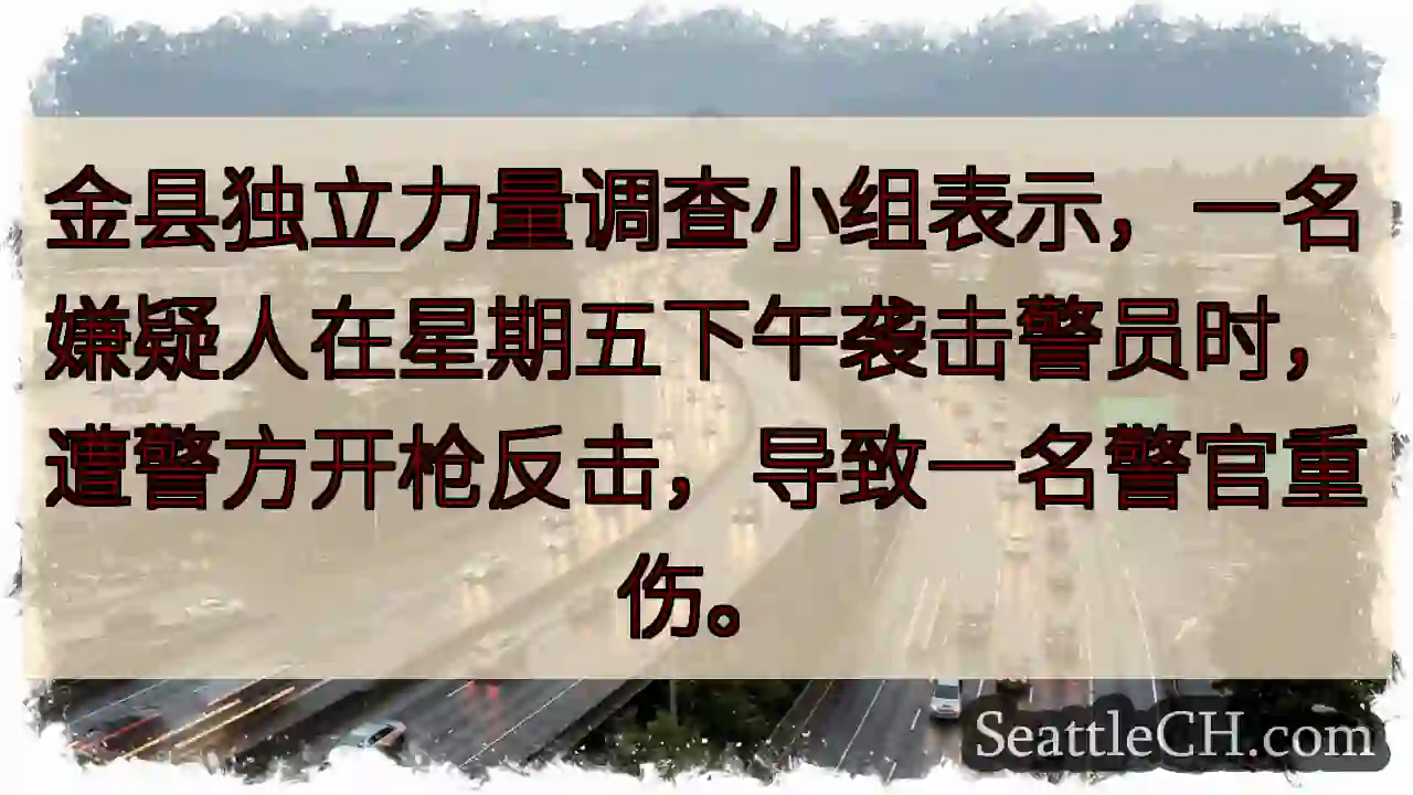 警员遭袭！嫌疑人负伤