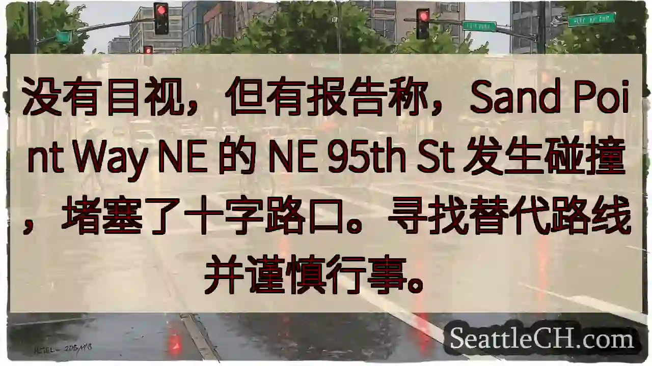 没有目视，但有报告称，Sand Point Way NE 的 NE 95th St