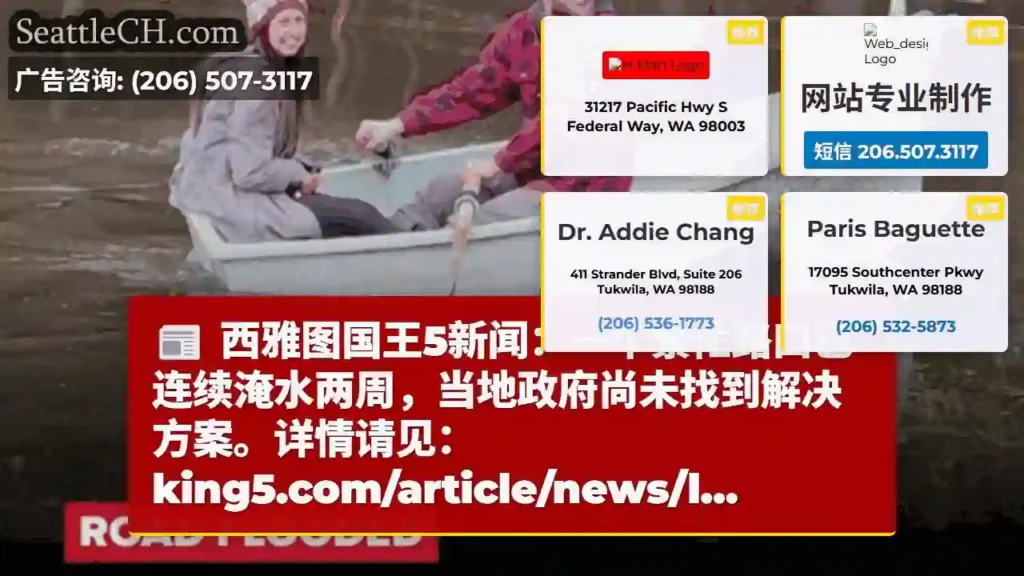 西雅图路口连陷水！