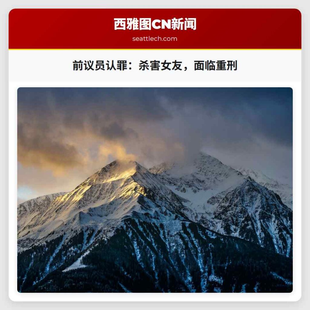 前议员认罪：杀害女友，面临重刑