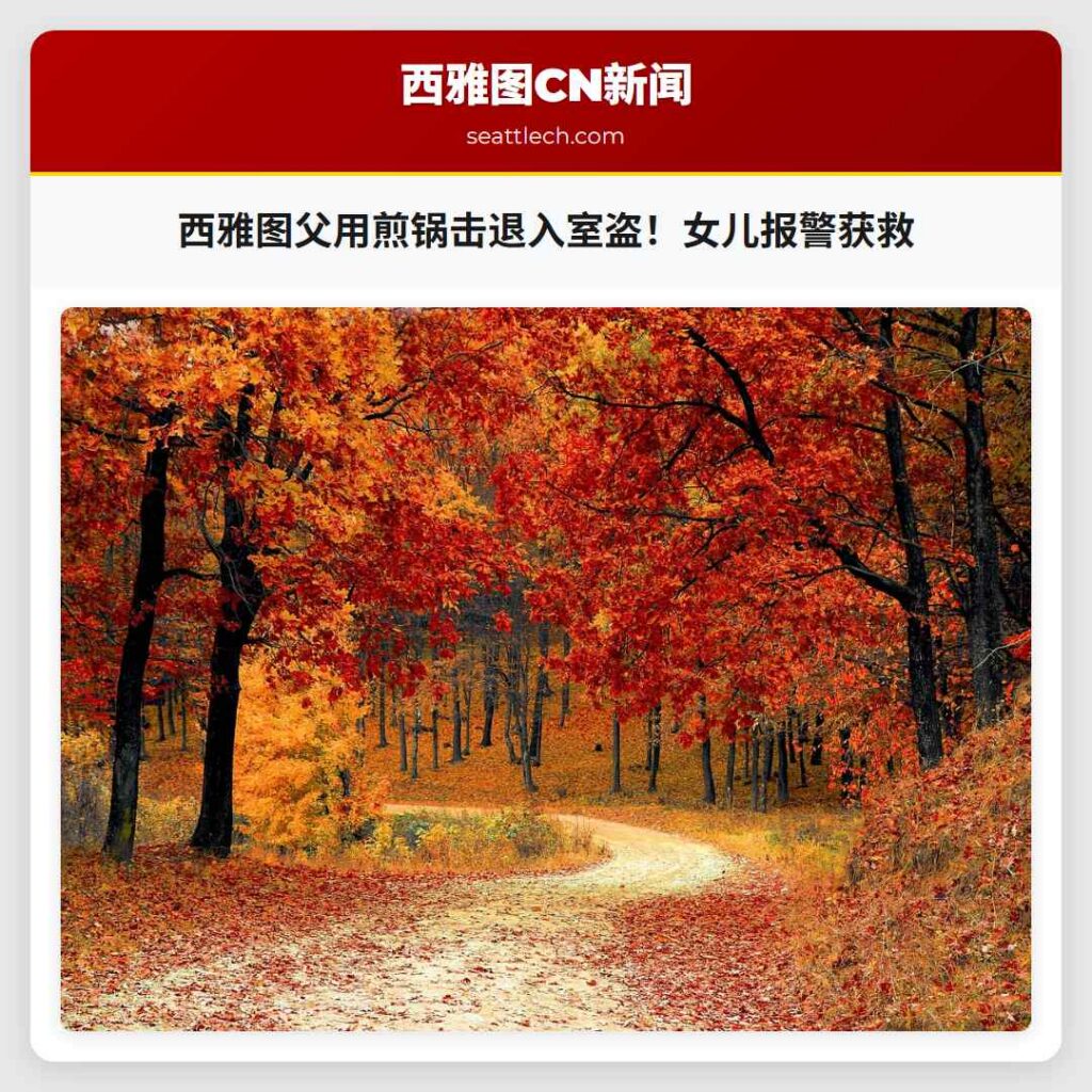 西雅图父用煎锅击退入室盗！女儿报警获救