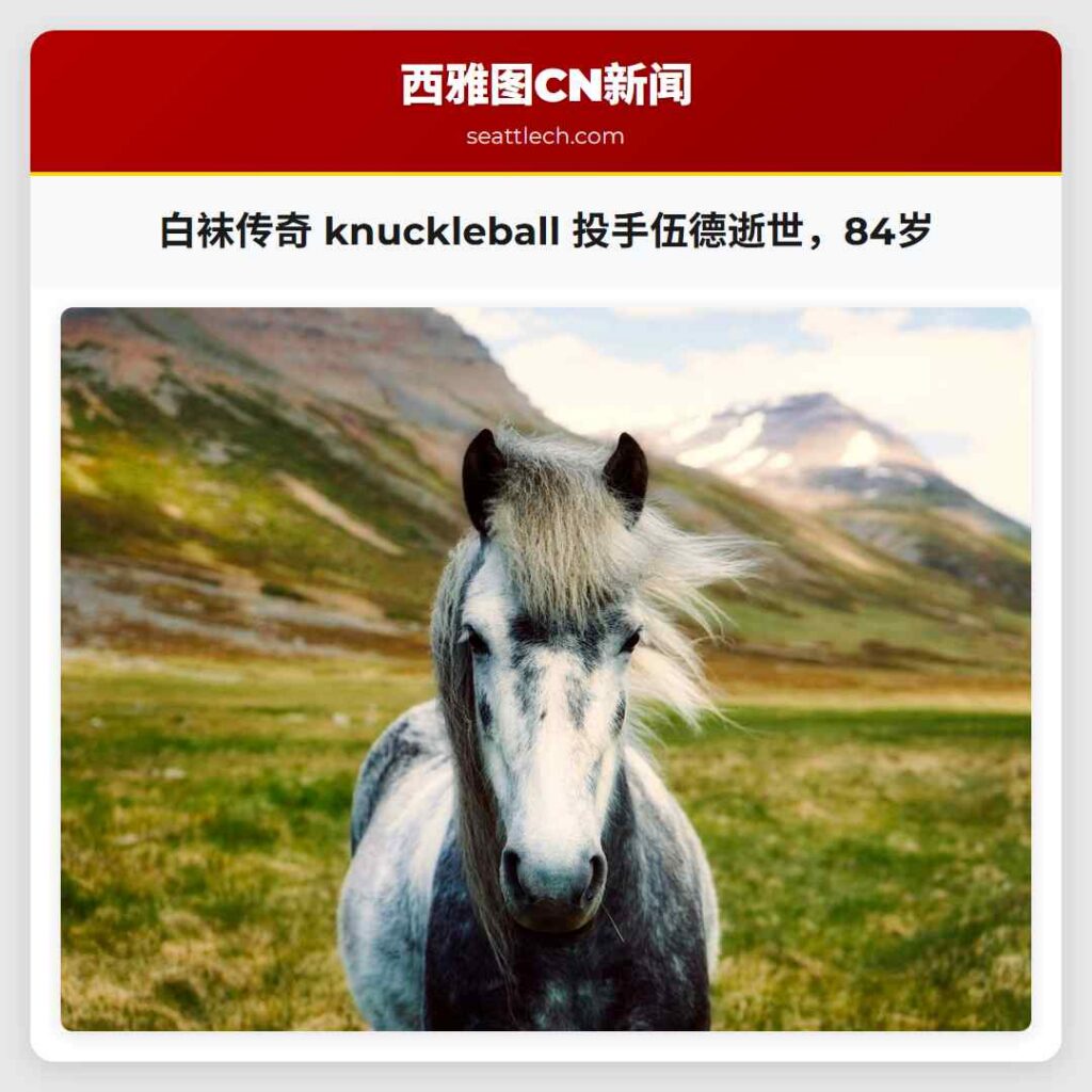 白袜传奇 knuckleball 投手伍德逝世，84岁