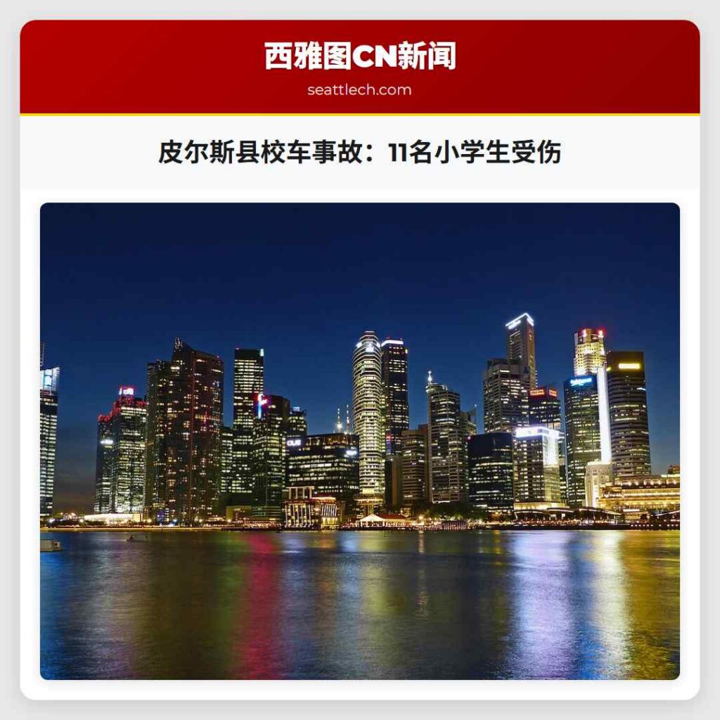 皮尔斯县校车事故:11名小学生受伤