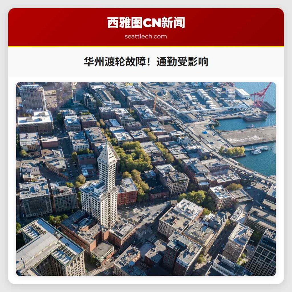 华州渡轮故障！通勤受影响