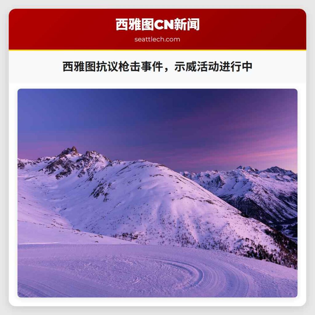 西雅图抗议枪击事件，示威活动进行中