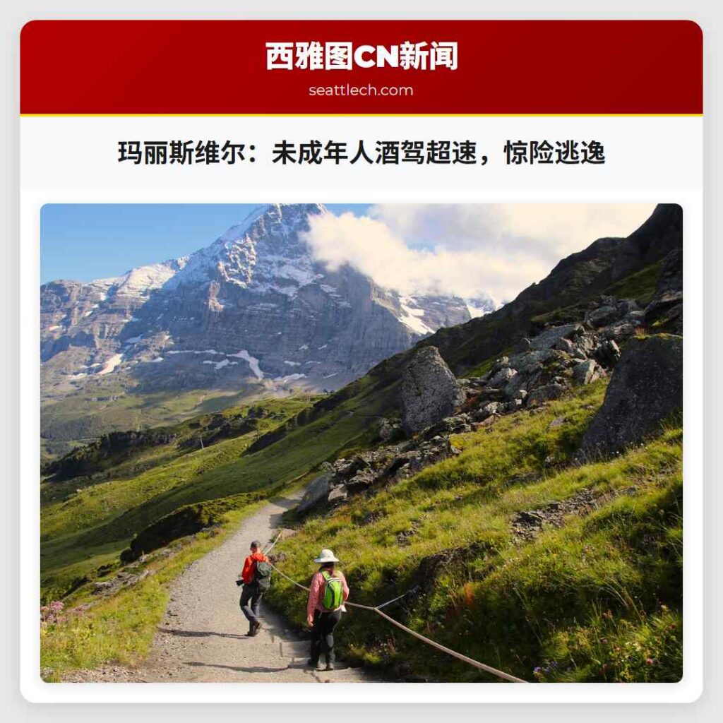 玛丽斯维尔:未成年人酒驾超速,惊险逃逸