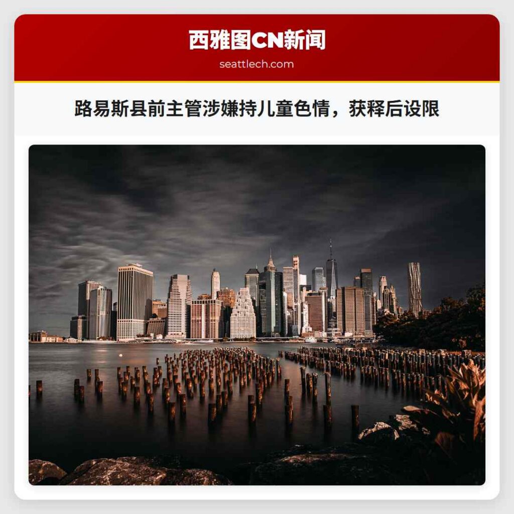 路易斯县前主管涉嫌持儿童色情，获释后设限