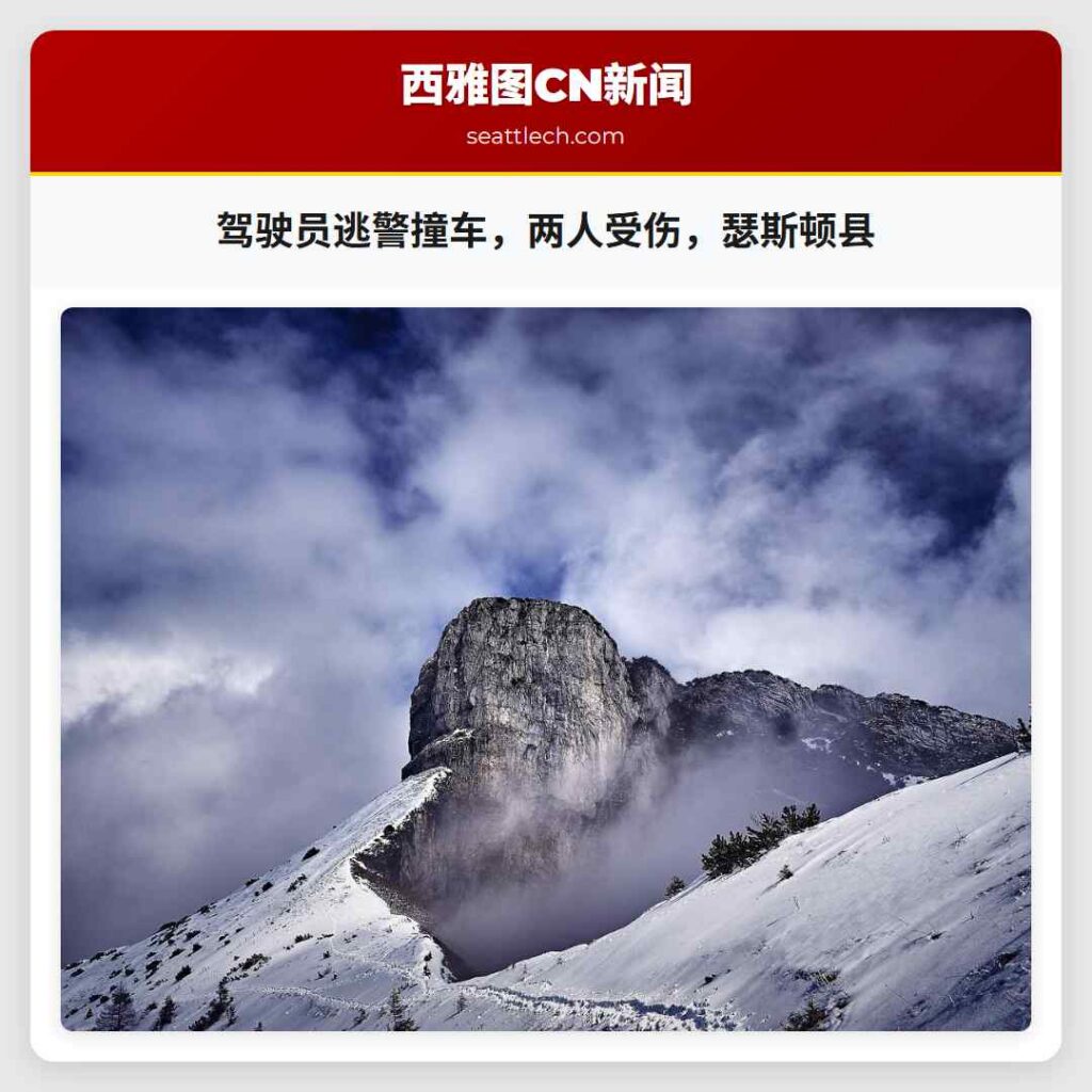 驾驶员逃警撞车,两人受伤,瑟斯顿县