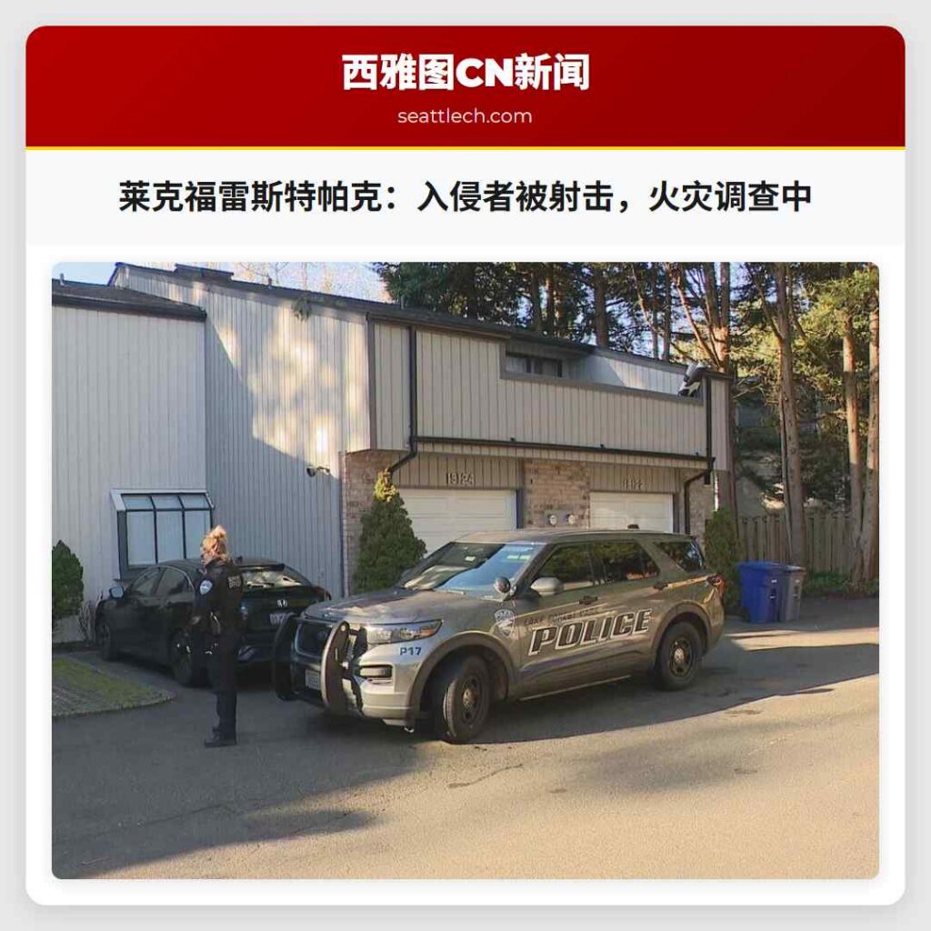 莱克福雷斯特帕克：入侵者被射击，火灾调查中