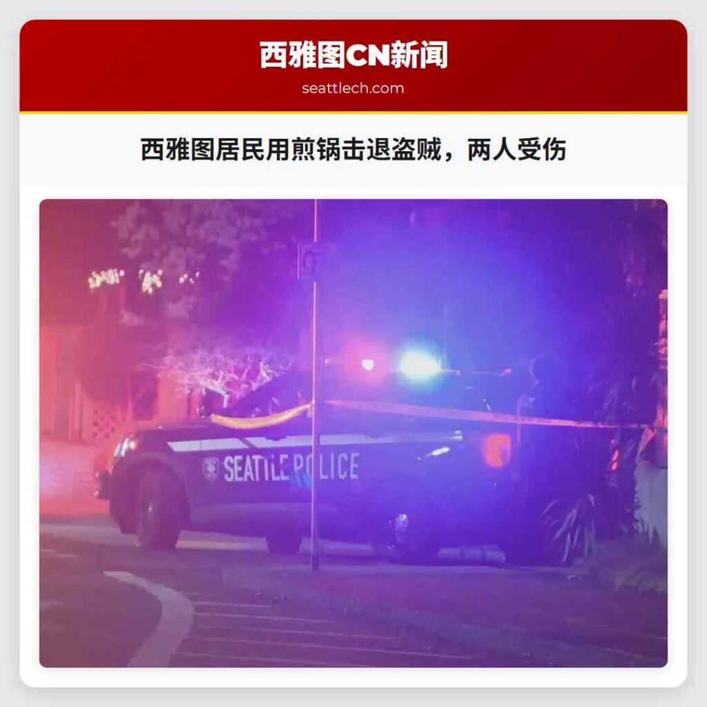 西雅图居民用煎锅击退盗贼，两人受伤