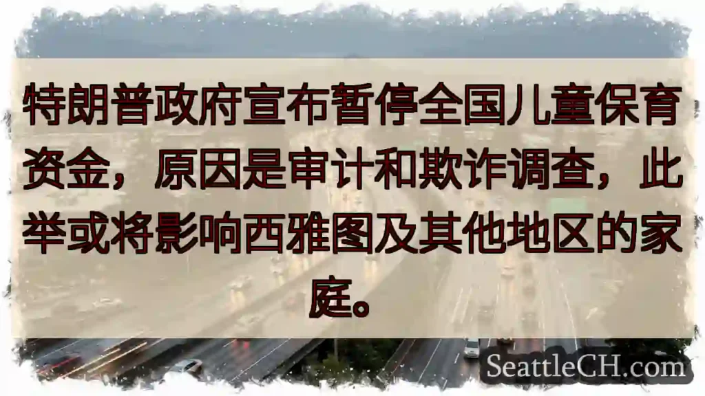 儿童保育资金暂停？