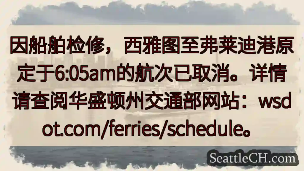 航次取消！请查阅官网