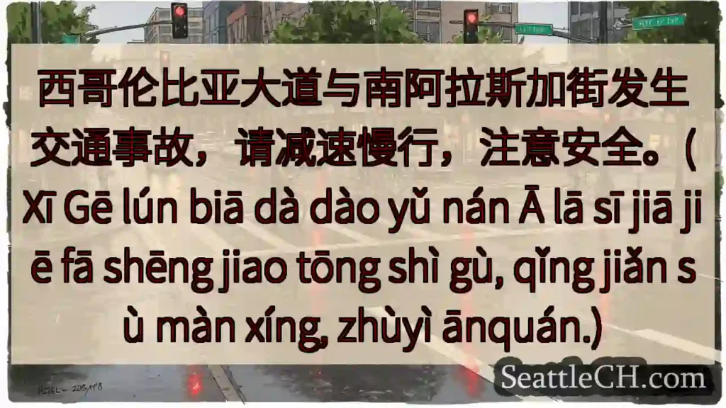 注意！西哥伦比亚路事故